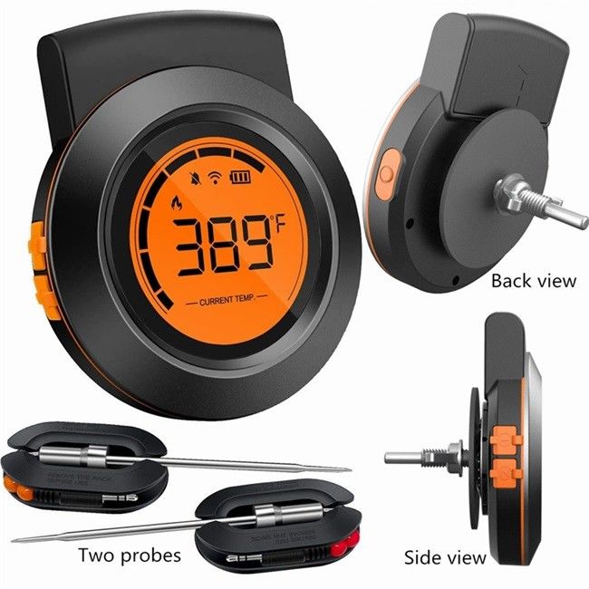 Free APP Bluetooth Bbq Thermometer For Grilling Oven Kitchen Smoker